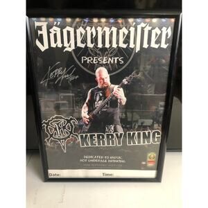 Kerry King Signed Slayer Jagermeister Presents Kerry King Sign